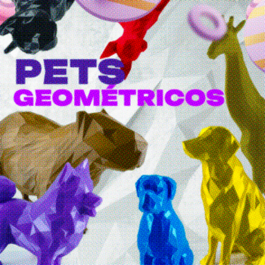 Pets geométricos coloridos